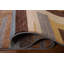 Tapis brun / bleu / jaune en laine noué à la main de conception unique 5 pi 8 po x 7 pi 7 po New Age