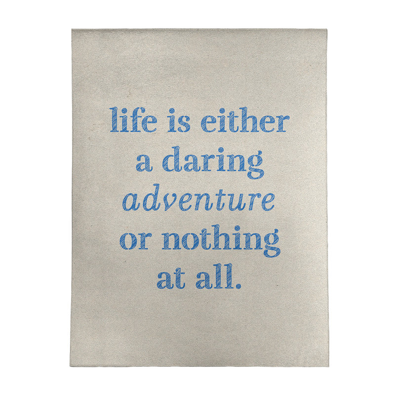 Tapis en poly-citation "life life", Rectangle 8 pi x 10 pi