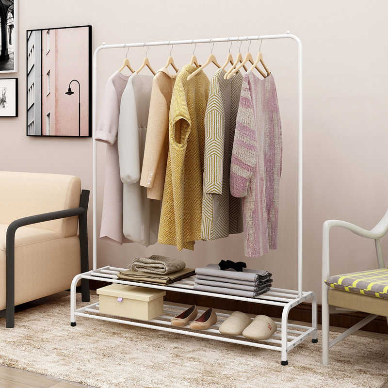 Portant à vêtements 17,72 po x 47,24 po x H 50 po blanc