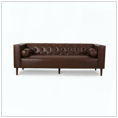 3-Seater Sofa Practical Living Room Furniture With Comfortable Cushions And Sturdy Build