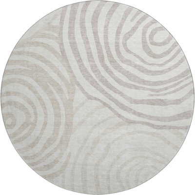 Premium Machine Washable Prisco Ivory Rug