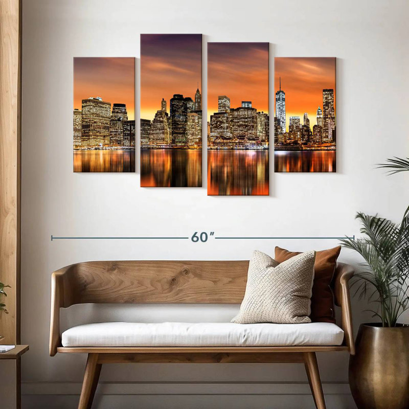 Golden Hour de Sirci, New York, H 32 po x l 52 po