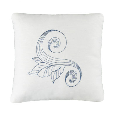 Savannah Embroidered Reversible Throw Pillow