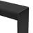 Fluted Drawer Solid Wood Veneer Console Table - Rustic Design For Living Room, Hallway, Or Entryway, 220 Lbs Tabletop Support, 25 Storage, Adjustable Feet, Black Finish-139818633