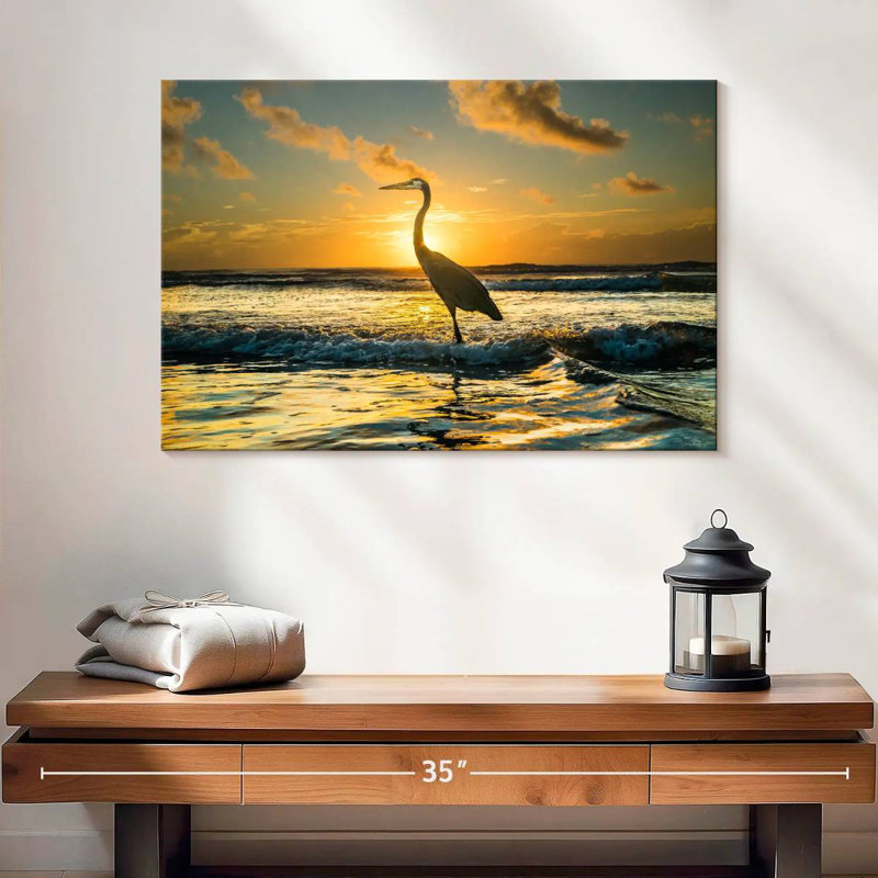 Brampt Sunset Bird, 16" H x 24" W