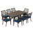 Wike Rectangular 8 - Person 71.46'' L Outdoor Dining Set-478578937