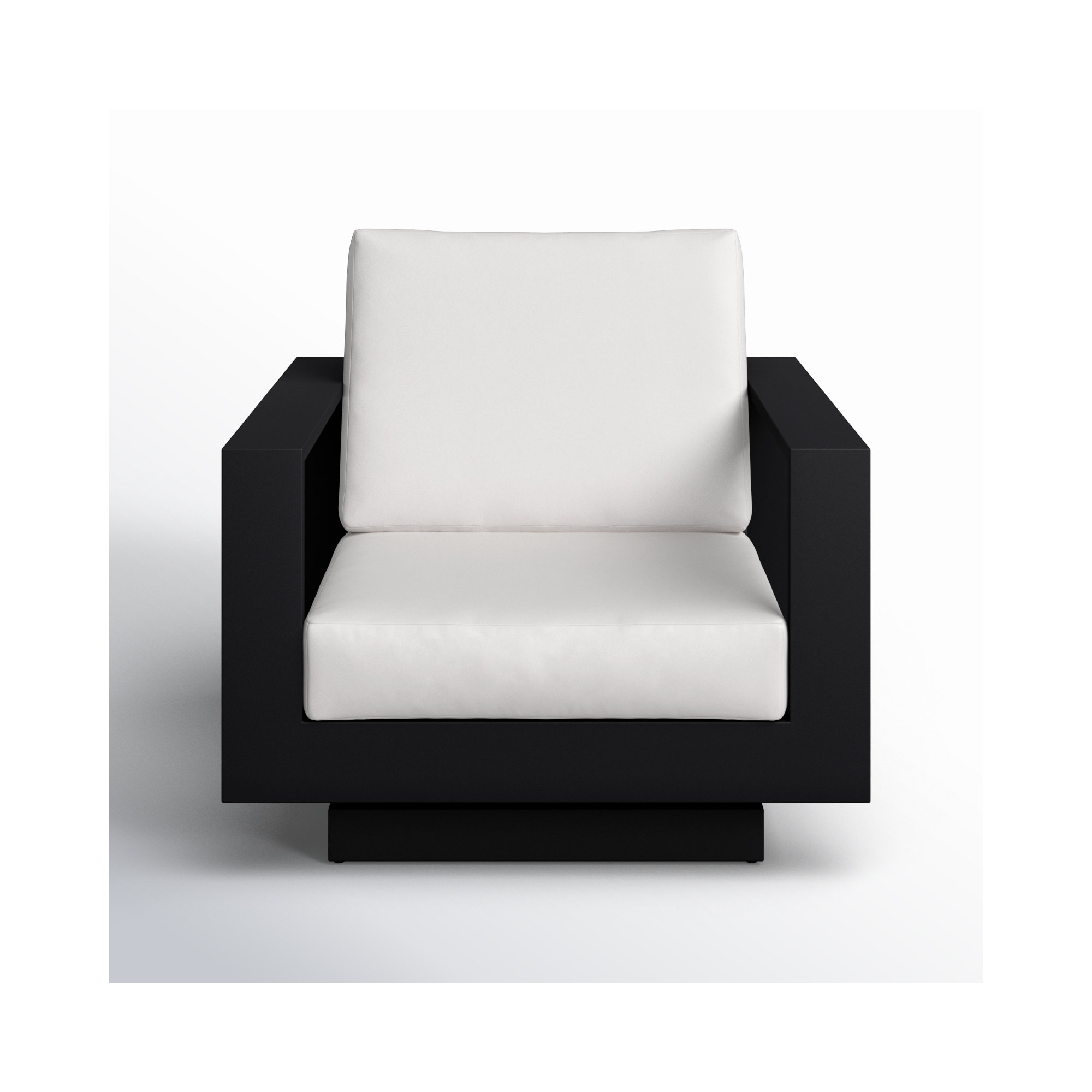 Sterling Metal Outdoor Swivel Lounge Chair with Sunbrella Cushions