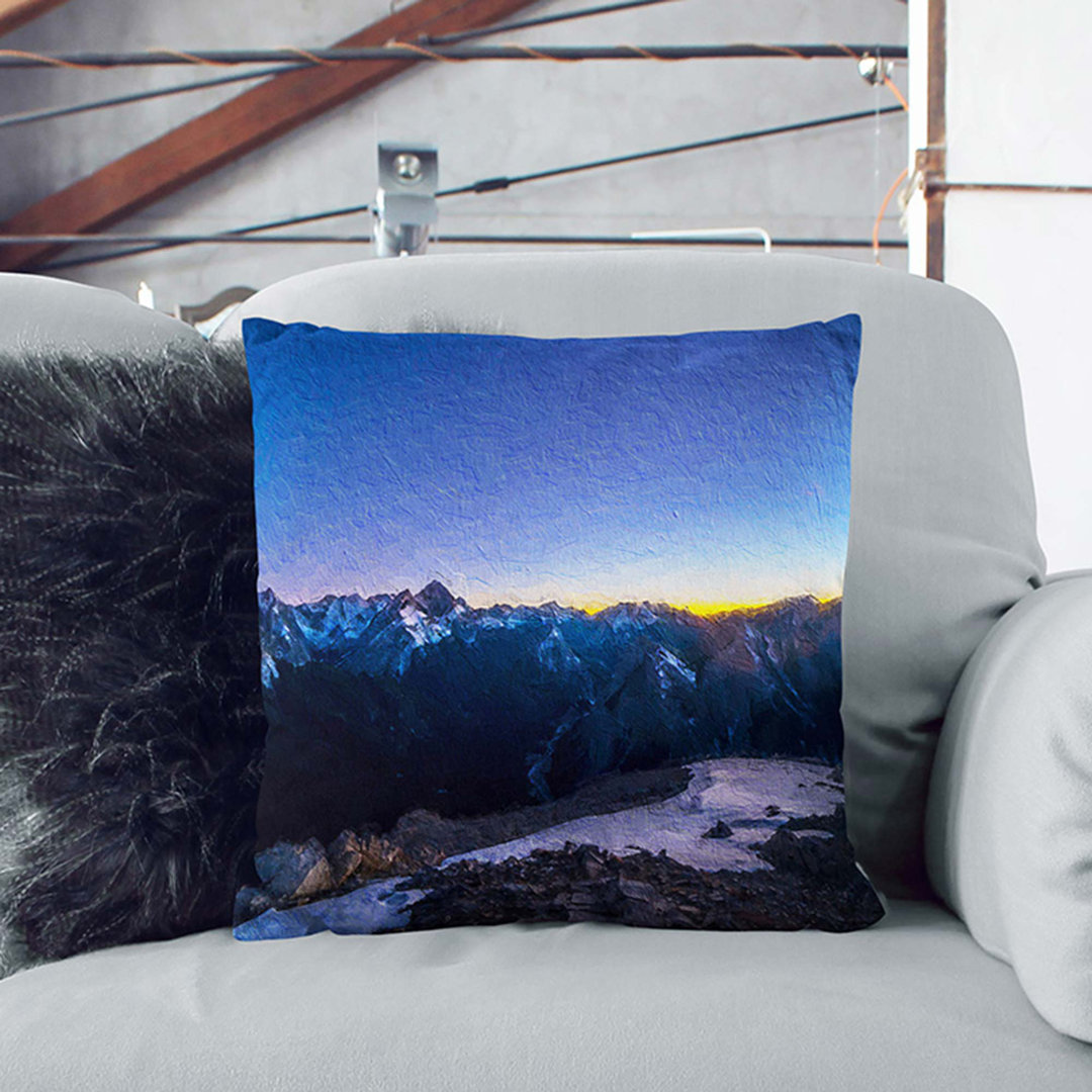 Jasper National Park in Canada Cushion with Filling