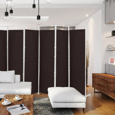 Entwistle 300 cm W x 180 cm H 6 - Panel Steel Folding Room Divider