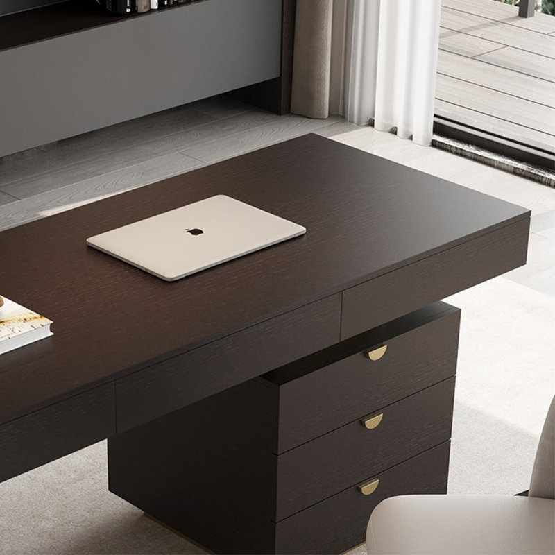 Bureau de style italien de luxe léger, H 29,53 po x l 55,12 po x P 23,62 po