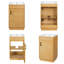 Meuble-lavabo de ferme 20 po avec lavabo en céramique, porte à fermeture en douceur et tablette réglable au fini bois naturel