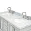 Meuble-lavabo double avec plateau Abshire 61-93359293