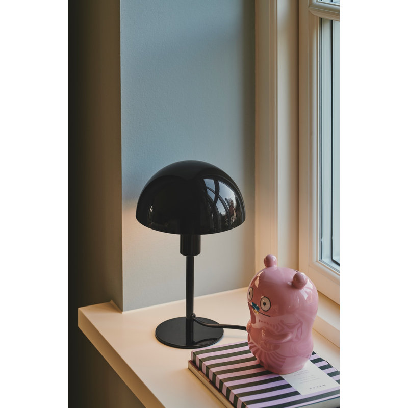 Steel Desk Lamp, Black, 25cm H 10cm W 16cm D, Black