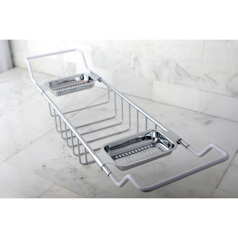 Plateau de rangement pour baignoire Kingston Kingston, Chrome poli