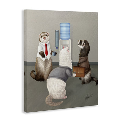 «Office Ferrets Water Cooler» par Mehu Art