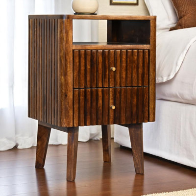 Montesano 40cm W Solid Wood Bedside Table