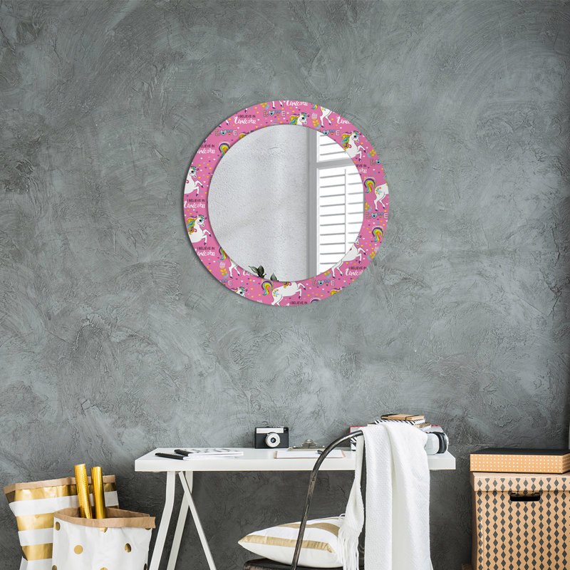 Huldar Glass Flat Wall Mirror