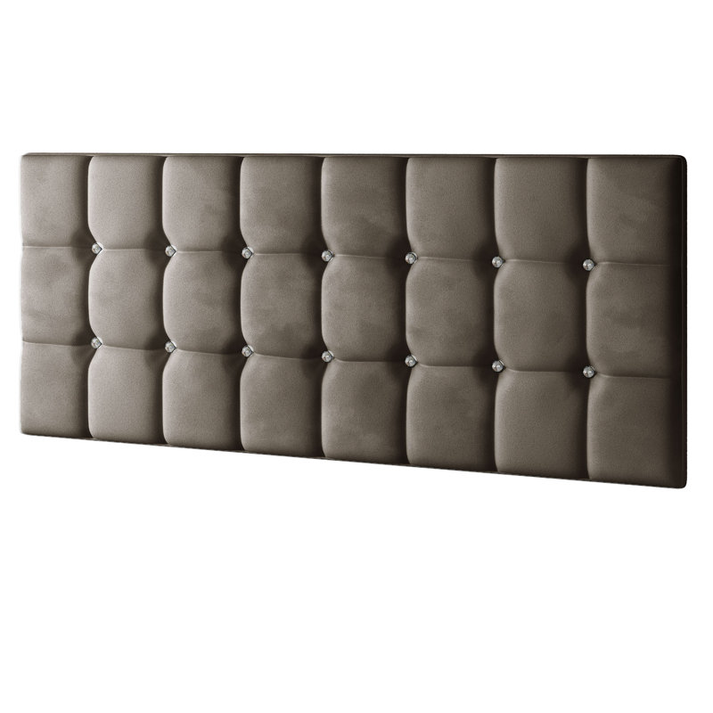 Rochester Upholstered Headboard, Super King (6'), Grey