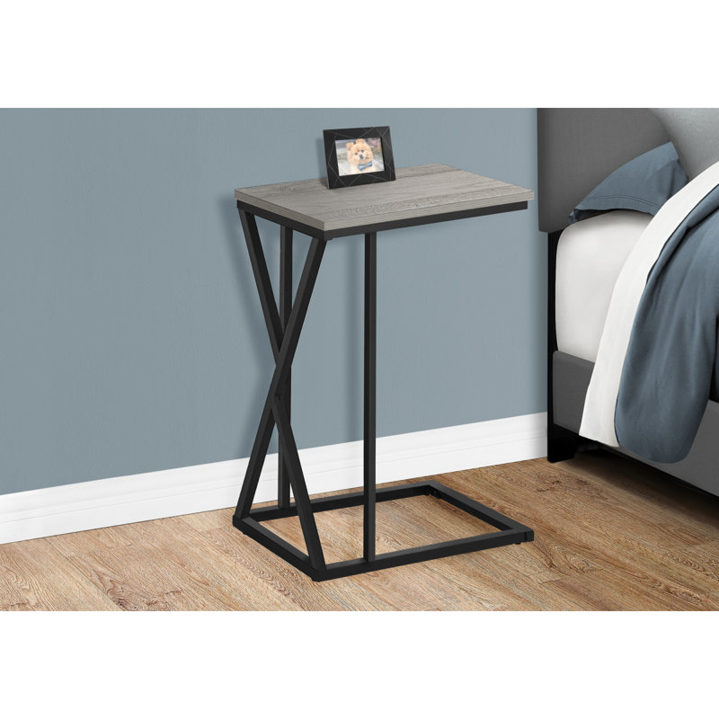 Table d'appoint polyvalente et contemporaine avec construction durable et attrait élégant, Gris