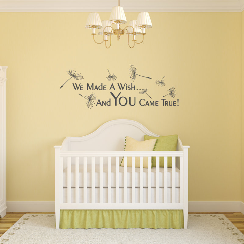 Text & Numbers Non-Wall Damaging Wall Decal, Dark Gray