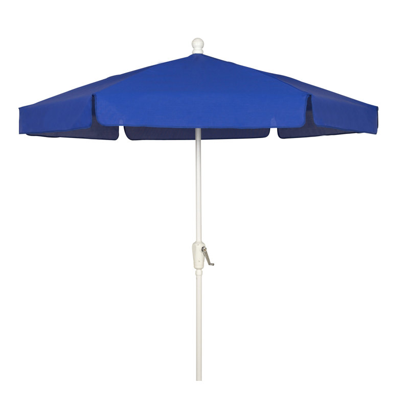 Leonard 89'' Market Umbrella, White, Pacific Blue