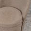 Chaises de baril rembourrées, chaises de cuisine pivotantes en tissu Boucle, chaises d'appoint à oreilles, chaises de coiffeuse-961255325