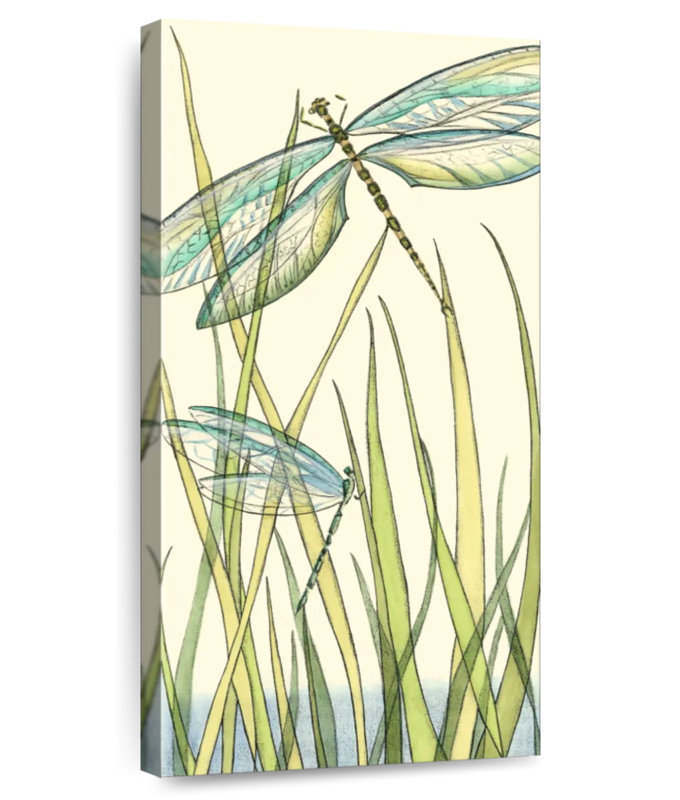 Gossamer Dragonflies I, 42" H x 21" W