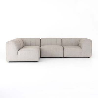 Canapé modulaire d'extérieur 4 pièces Nedra
