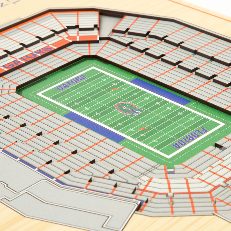 Florida Gators 17'' x 13'' 5-Layer Wooden StadiumView Wall Art