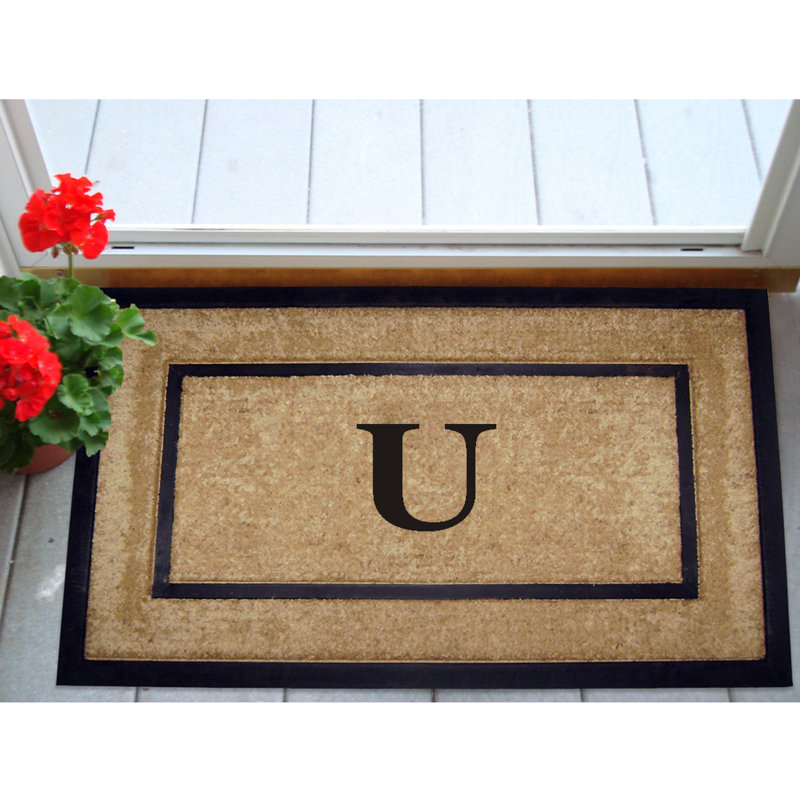 Tapis de porte antidérapant pour l'extérieur, L 22 po x L 36 po, U