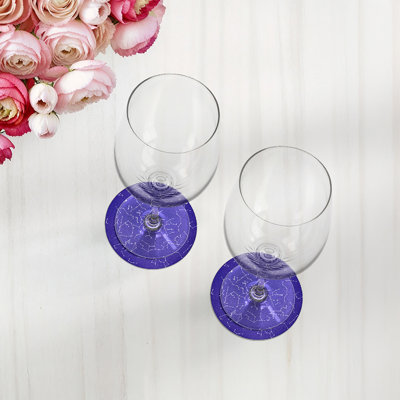 Sous-verres constellations constantes en cuir Vegan