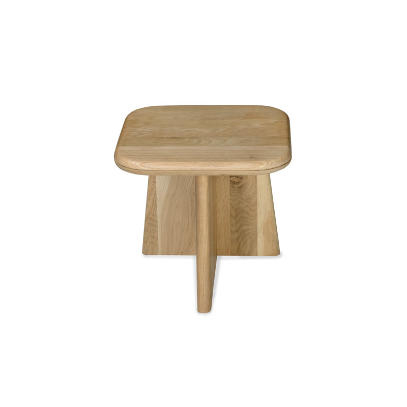 Solid Wood 3 Legs End Table