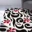 Tapis floral en laine et viscose touffeté à la main Avayah-1921438599