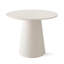 Ensemble de table de salle à manger 35 "à piédestal rond avec fauteuils capitonnés
