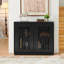 Buffet Mid-Century cannelé avec 2 trous-2145831899