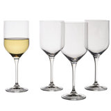 Mikasa Upton White Wine Glasses, Set Of 4, 17.5 Ounce