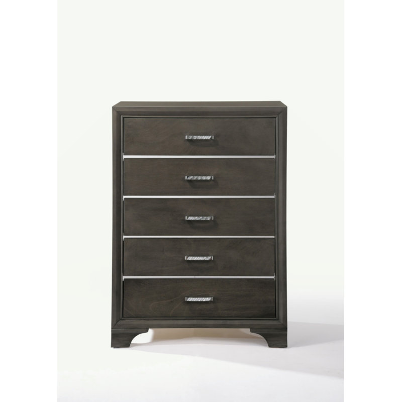 Commode à finition grise