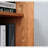 Cherry Storage Cabinet Glass Door Bookcase