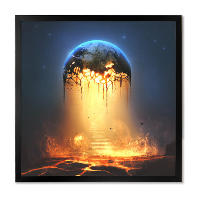 " Surreal Fire Lava Pouring "
