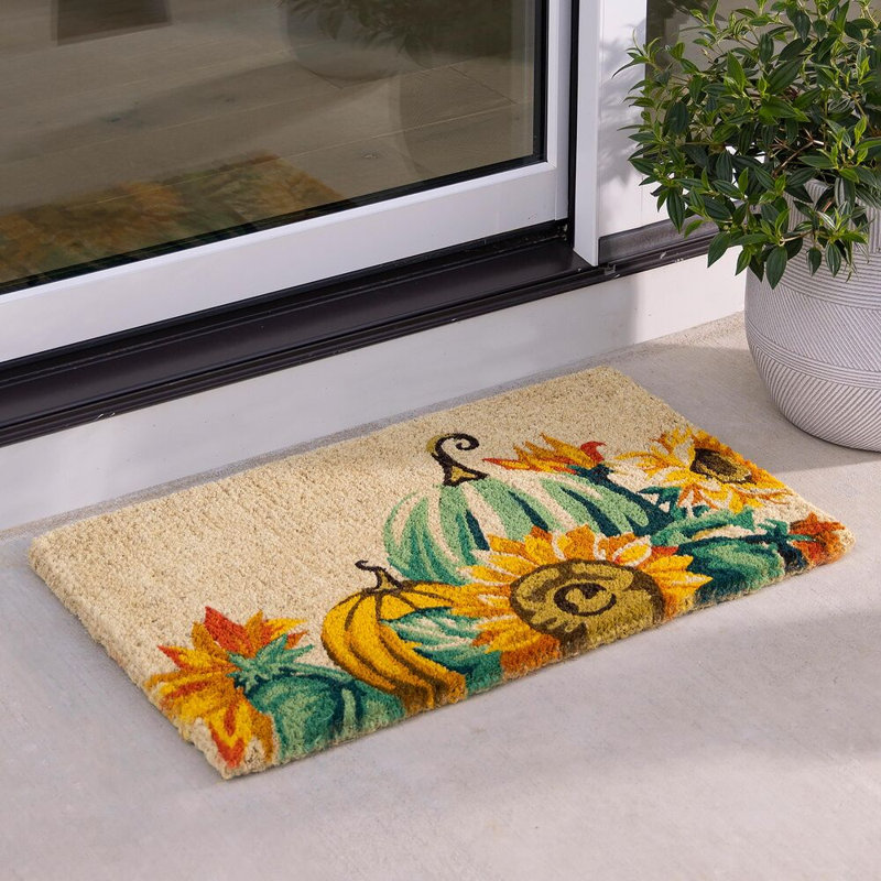 Tapis de coco pour citrouilles de récolte