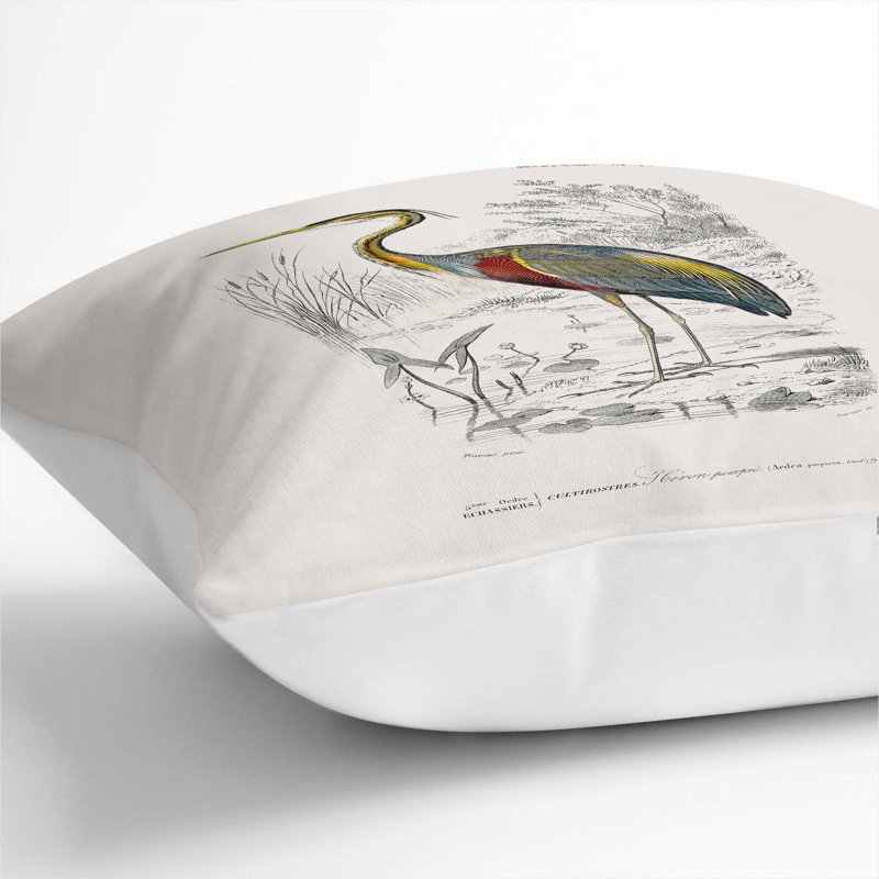 Square Cushion, 40cm H x 40cm W x 15cm D, White