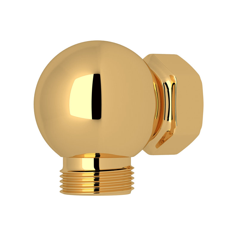 Exposed Shower Valve Outlet And Connector, English Gold