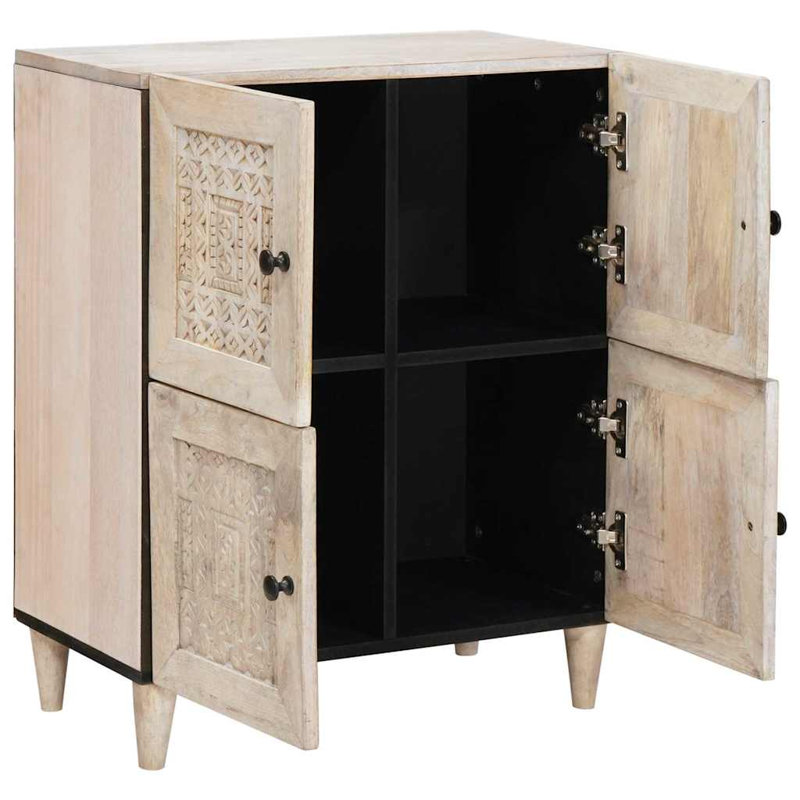 Solid Wood Accent Cabinet, White