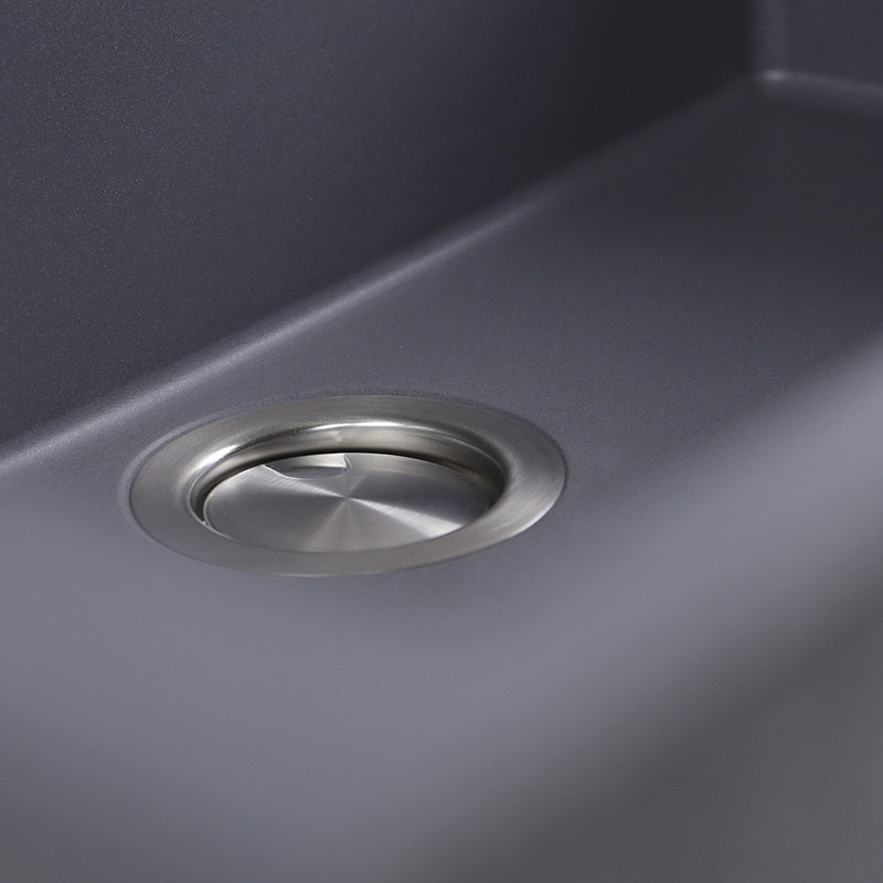 Plymouth 30'' L Single Basin Kitchen Sink, Titanium