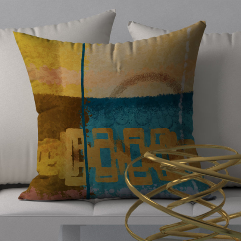  Housse et insert de coussin carré Dynamic Goodness, 18" x 18"