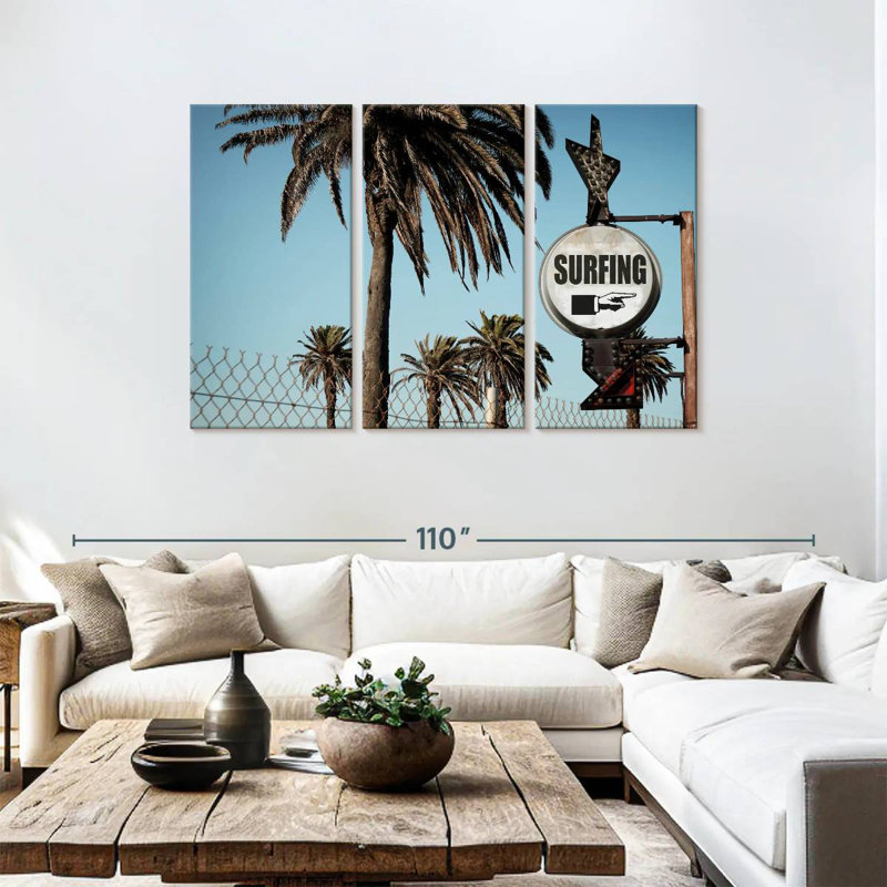 Signe de spot de surf Senne, H 48 po x l 74 po