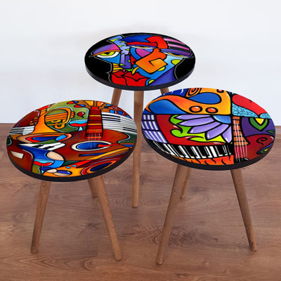 Tables gigognes 3 pieds Alfano