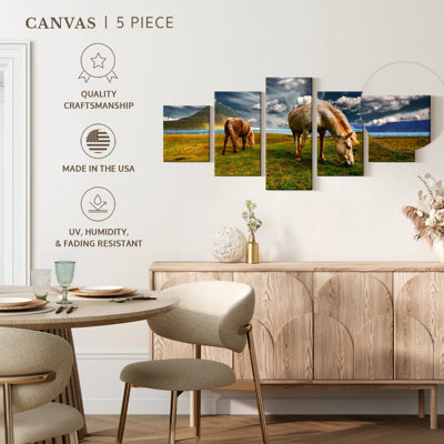 Grazing Horses