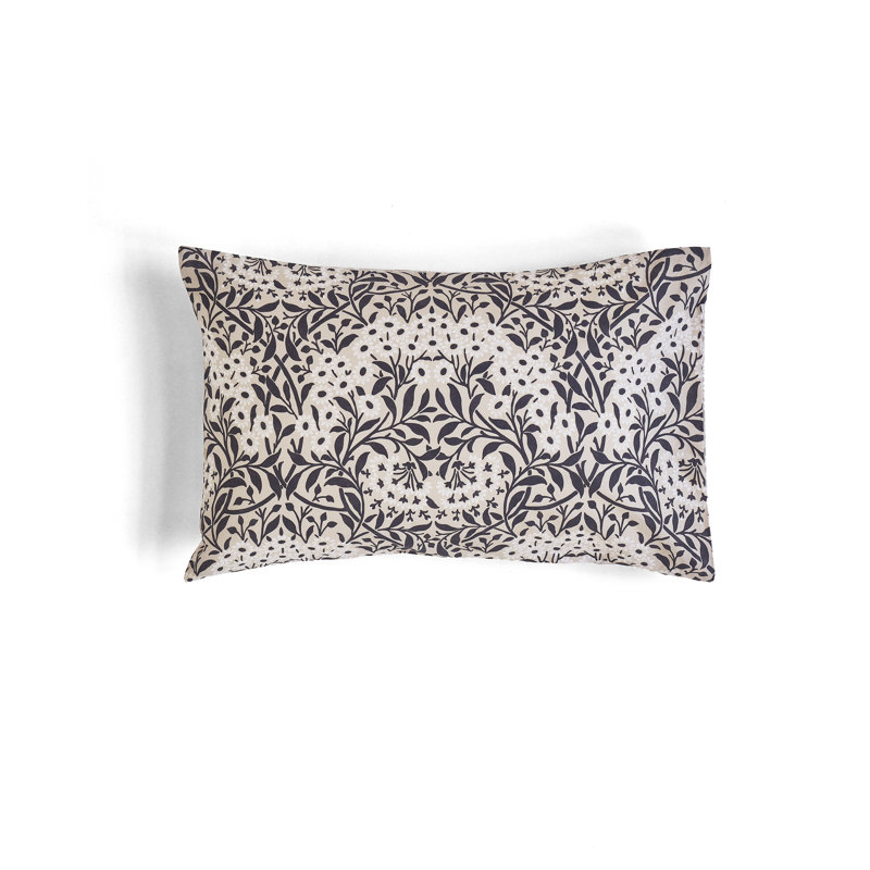 100% Cotton Machine Woven Oxford Pillow Case, Beige Floral