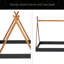 Lit double pleine grandeur avec structure triangulaire